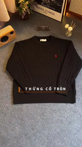Áo Len Cổ Tròn Vặn Thừng Cho Nam Nữ #aolennam #aolenthung #aolenquangchau 