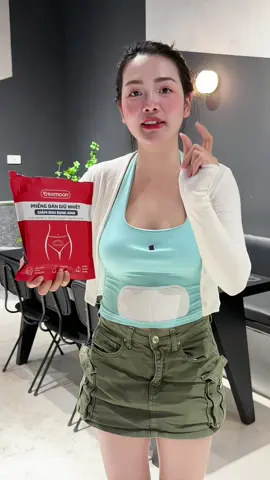 Miếng dán chân ái kỳ 🍓 cho chị em #miengdangiunhiet #miengdanbung #miengdangiamdau 