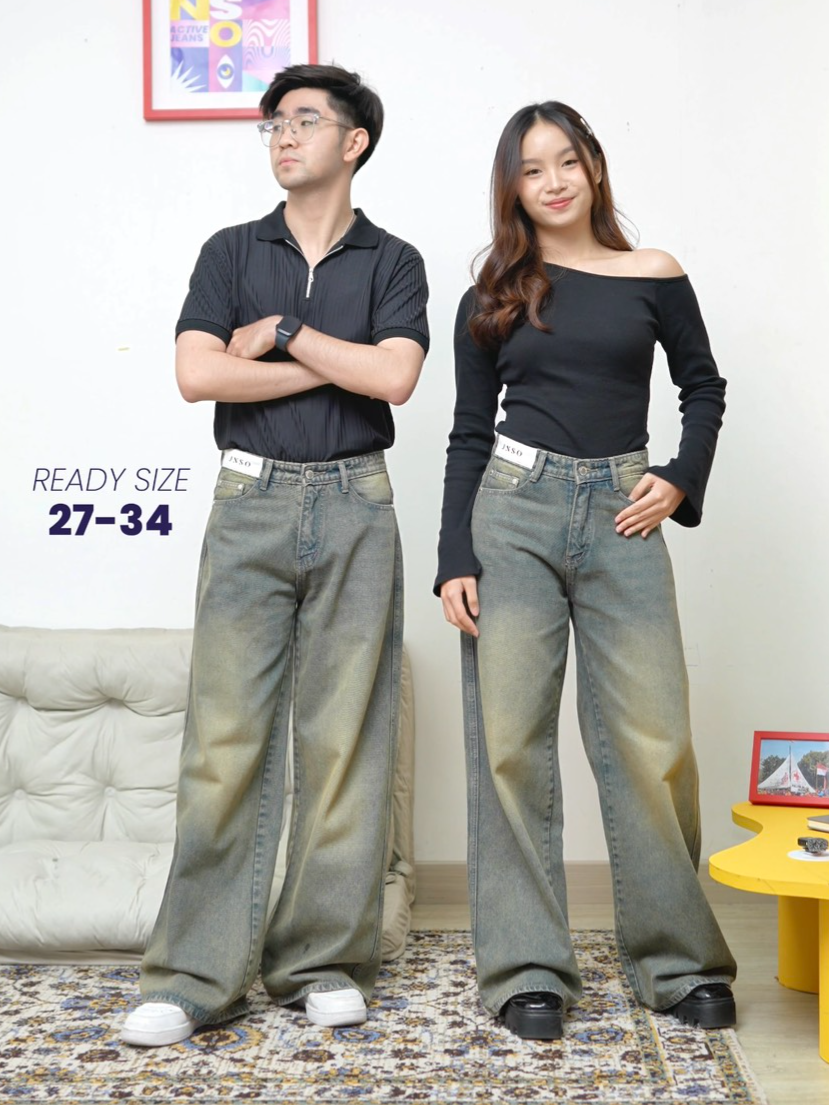 YES, it’s back!! Baggy WEEKEND 770 yang selalu sold out akhirnya balik lagi. Siapa yang udah nungguin? 😭✨ ft.WEEKEND 770 - TB/BB 165/50, 170/60 #JINISO #jinisoemangkeren #jadikeren #highwaistloose #baggyjeans