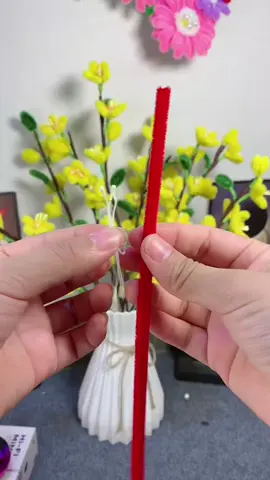 Hoa đào mai đón Tết, nguyên liệu có trong giỏ @Dứa handmade  #kemnhunghandmade  #kemnhung  #kemnhunglamhoa  #dly  #kemnhungloai1 