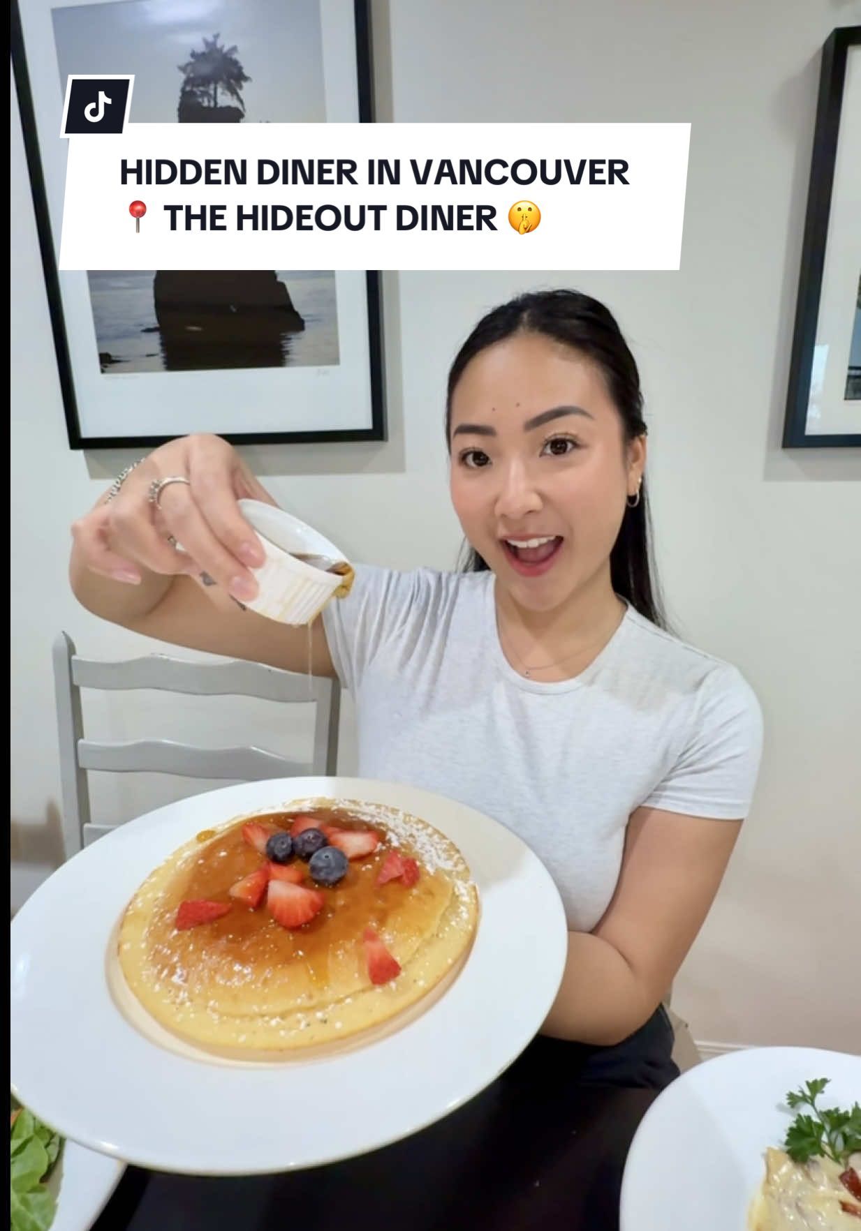 You need a code on the weekend to enter this diner's gate! 😳  What I got 👇🏻 🌟 The Hungry Man Breakfast  🌟 Avacado Toast w/ garden salad  🌟 Smoked Salmon Eggs Benny  🌟 Clubhouse Sandwich  🌟 Halibut w/ Bombay Curry sauce  🌟 Portobello Mushroom Ravioli  🌟 3 HUGE Stack Pancakes   Fresh Pressed Juices!  🧃Mango Orange Juice  🧃Beet Carrot Juice  📍The Hideout Diner  1951 Glen Drive, Vancouver BC  Thank you so much for having us @thehideoutdiner this diner is definitely worth going back for!! A hidden gem for now 😉💎 (media) (invited)  • • #thehideoutdiner #vancouverdiner #brunchvancouver #vancouverbrunch #vancouverfoodie 