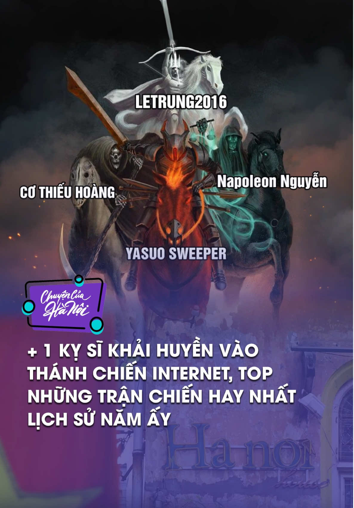 Lê Trung, Napoleon Nguyễn, Yasuo Sweeper, Cơ Thiếu Hoàng 👑 các ngài trên internet #cchn #tiktokgiaitri #tiktoknews #tintuc 