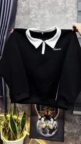 Áo Sweater Nam Nữ Cổ Khoá chất nỉ 2 da #xuhuong #xuhuongtiktok #aosweater 