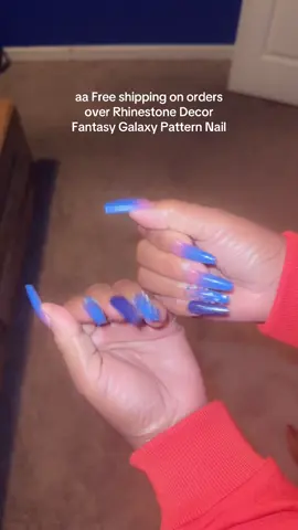 Free shipping on orders over Rhinestone Decor Fantasy Galaxy Pattern nail……get yours today 