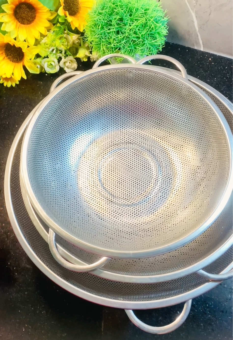 Combo 3 rổ inox sáng bóng, dày dặn, dùng lâu không lo han gỉ#shopmetho89 #xuhuong #muataitiktok  #roinox304 #roinoxdanang 