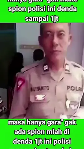 Kembali Viral Pria Kena tilang hnya tak pakai  spion denda 1juta, Waduh kok bisa Yaa??  .  #fyp 
