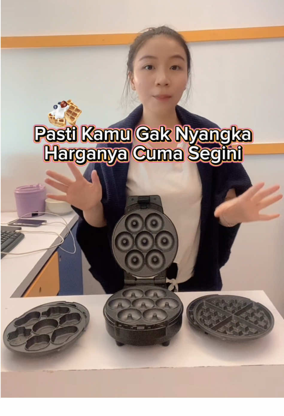 Bikin cemilan 3 jenis cepet banget #snackmaker #pembuatdonut #pembuatwaffle #idejualanrumahan #dapurmodern 