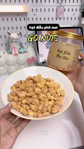 Hạt điều phô mai GO NUTS thơm ngon lém mí ní 😋 #gonuts #hatdieuphomai #anvat #hatdieu #review 