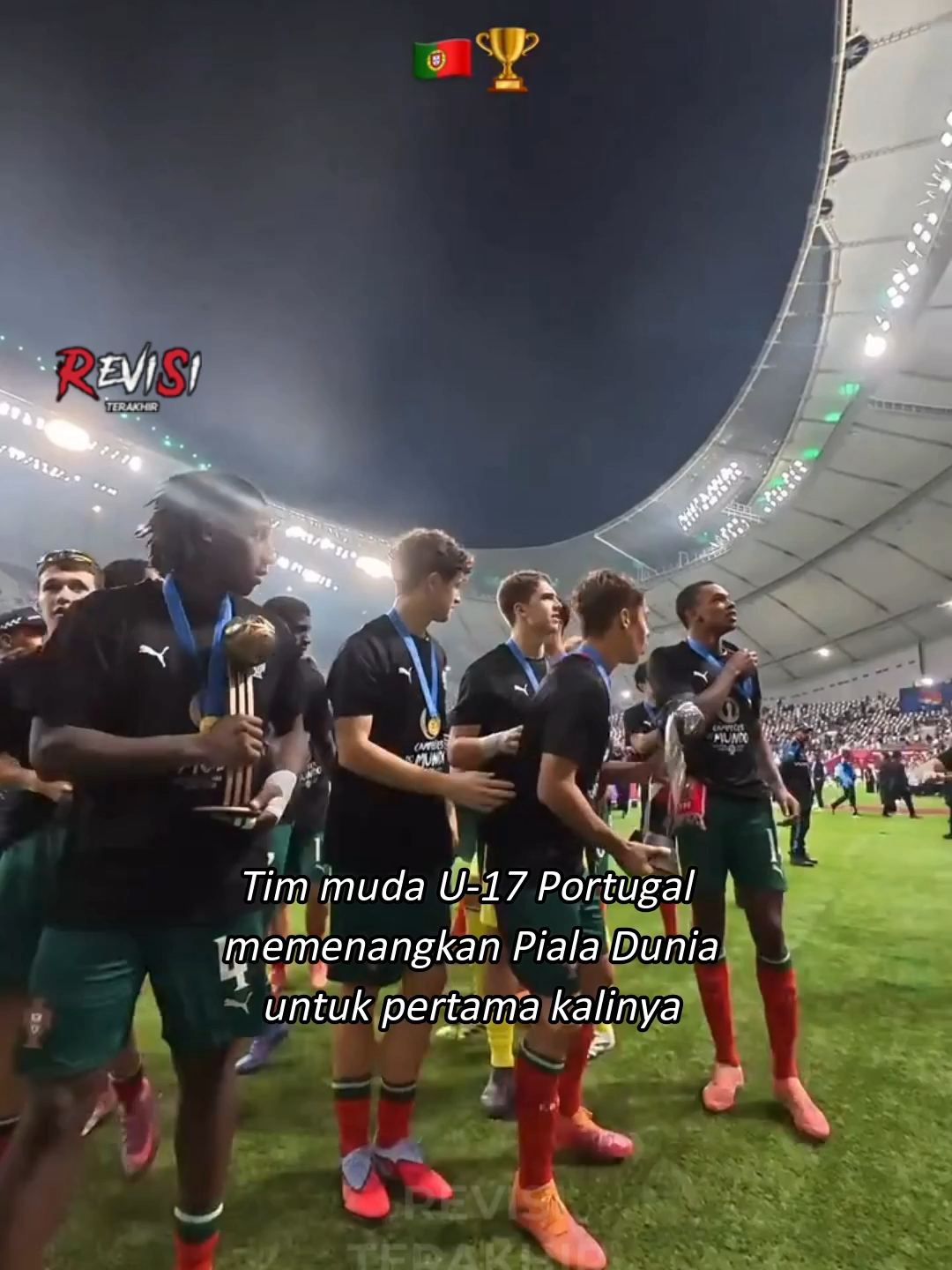 Reaksi Ronaldo ketika Portugal menjuarai Piala Dunia U-17 tanpa anaknya 😳😨 #footballl #trending #footballtiktok