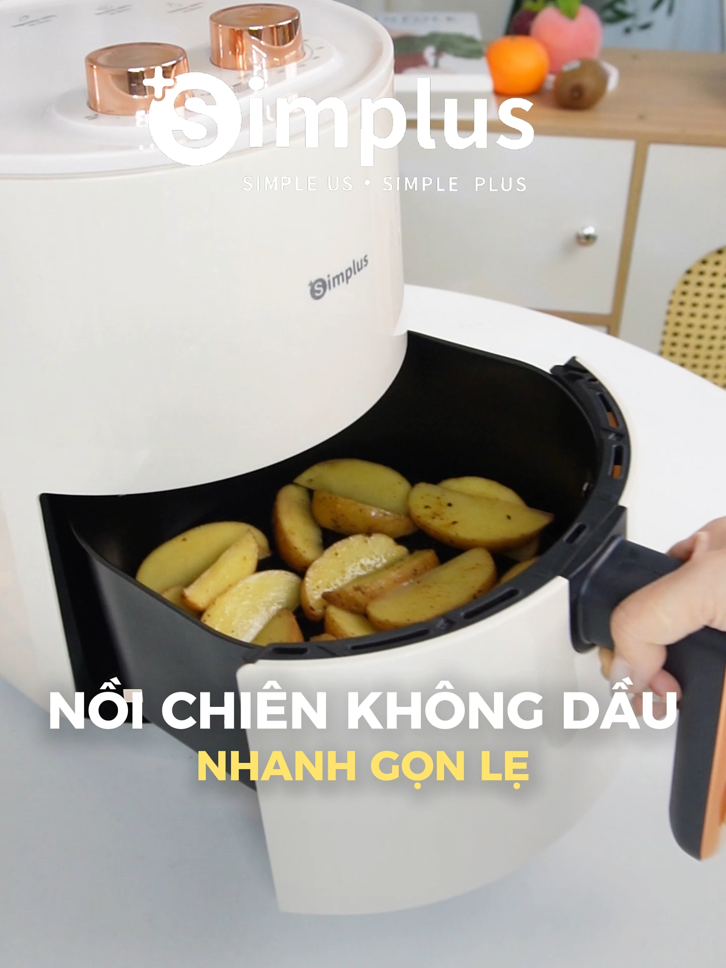 Nồi chiên không dầu nấu ăn nhanh gọn lẹ #simplusvn #simplus #simplusvietnam #noichien #noichienkhongdau