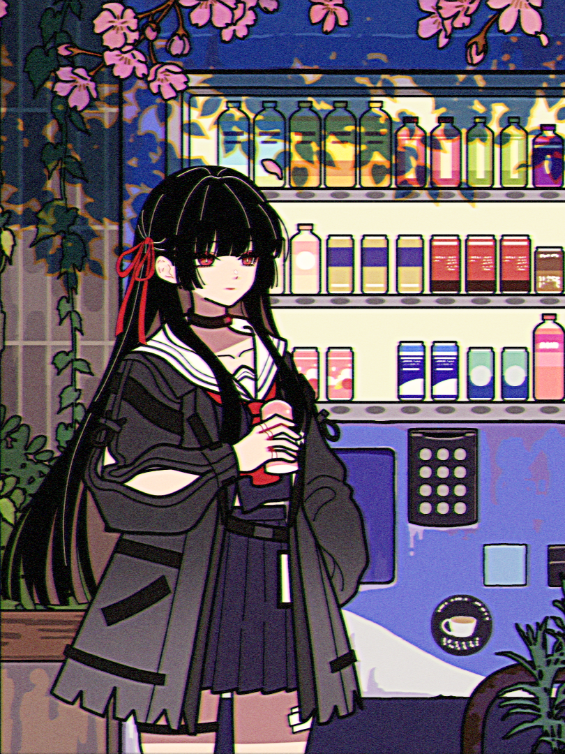 穂波の光と影·その一 故障した自販機に対する最も実用的な方法は —— #鳴潮 #千咲ちゃん #千咲 #wutheringwaves