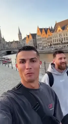 Ronaldo en Messi in Gent #ronaldo #messi #gent #fyp #viral 