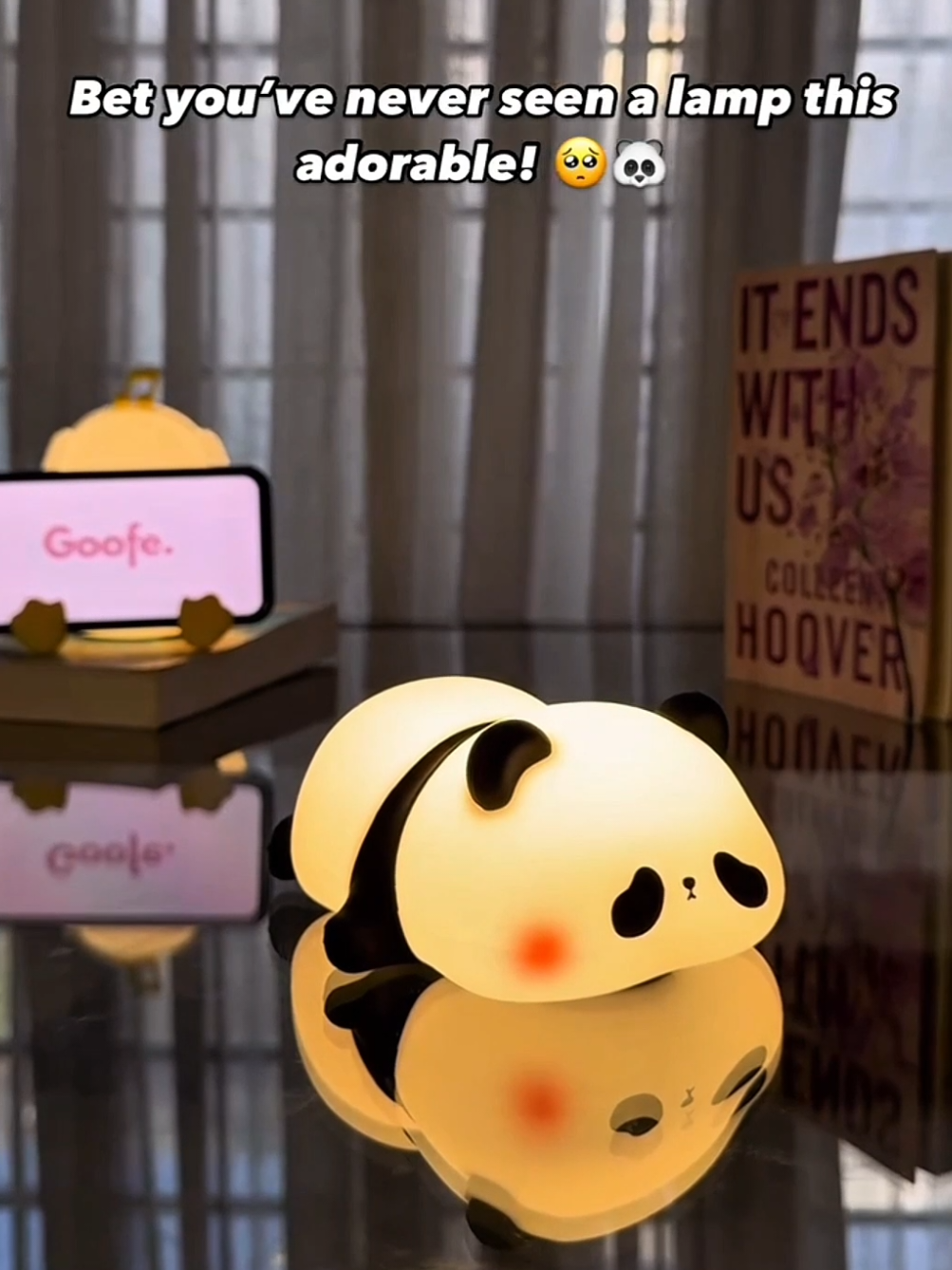Imagine if he gave you this 🥺❤️  #lamp #glow #panda #nightlamp #fypage 