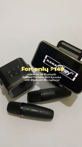 Perfect for trips, tambayan nights, or pang-gift! #speakerkaraoke #giftideas #speakerbluetooth #trending #viralvideo 