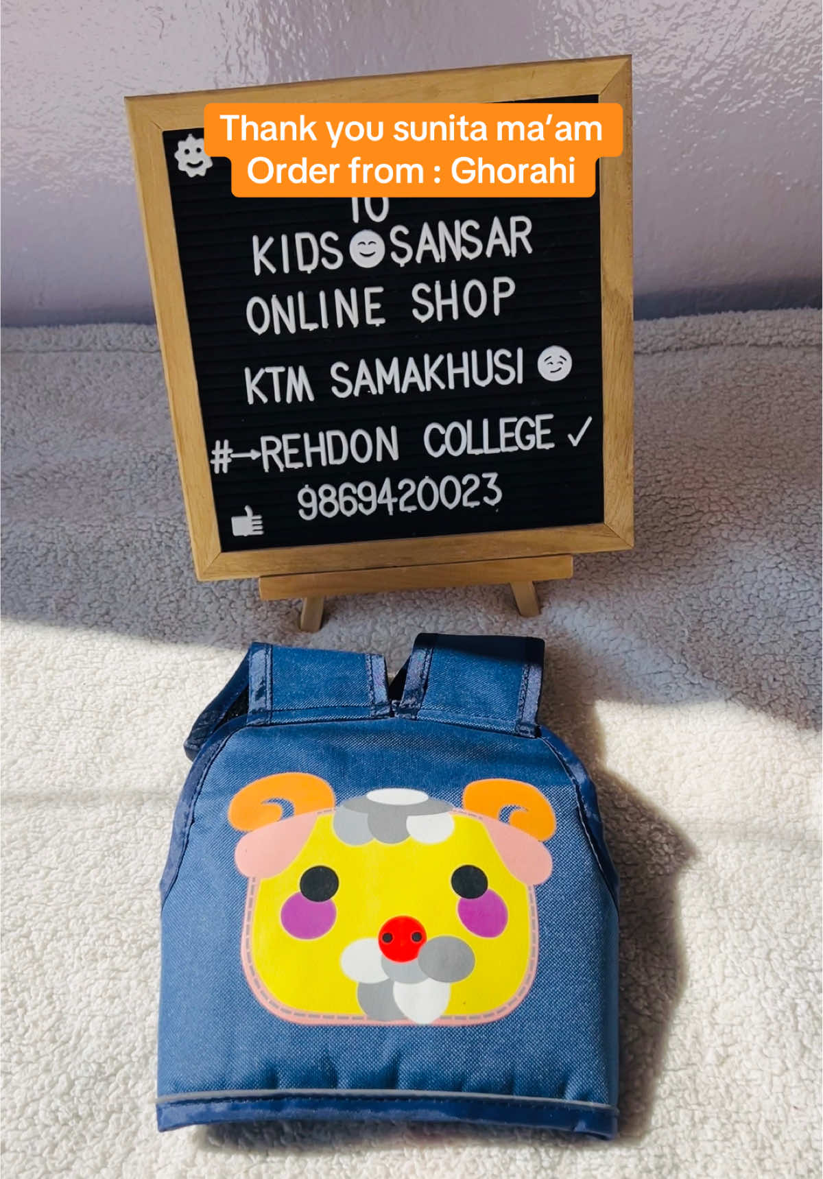 🏠 हाम्रो पसल काठमाडौं सामाखुसी, रेहडोन कलेज गेट नम्बर २ सँगै मा छ । Location हेर्न को लागि तल दिइएको Link मा Click गर्नुहोस ।👇🏼 https://goo.gl/maps/xDubnMLcfGQ7oeED8 Kids Sansar Call us : 9869420023 🎶 बच्चाको नयाँ नयाँ सामानहरुको भिडियो हेर्नको लागि हाम्रो Facebook  र YouTube Channel मा हामीलाई Follow & Subscribe गर्नुहोला । 👉/@KidsSansar9869420023 👉 https://youtube.com/channel/UCNNTb8dk7Cavnle4uUyw9Vg ोरेो  ीनुहोला ।