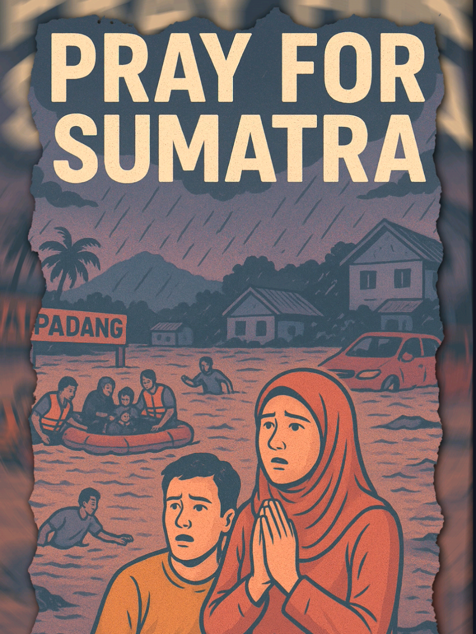 jadi banjir bandang di Aceh, Sumatera Utara (Sumut), dan Sumatera Barat (Sumbar) di November 2025 memang benar. Berikut kondisi terkini: ✅ Apa yang terjadi Hujan deras + cuaca ekstrem, dipicu oleh BMKG lewat peningkatan bibit siklon tropis (termasuk bibit 95B), jadi penyebab utama banjir & longsornya.  Di Sumbar, 13 kabupaten/kota sudah dinyatakan status tanggap darurat sejak akhir November 2025.  Di Aceh, banyak warga terdampak — ribuan rumah terendam, puluhan ribu jiwa kena dampak, banyak yang ngungsi.  ⚠️ Dampak & Korban Korban jiwa secara keseluruhan dilaporkan mencapai puluhan hingga puluhan lebih — sejumlah sumber menyebut angka kematian bertambah terus.  Banyak yang hilang dan belum ditemukan, banyak rumah, infrastruktur (jalan, jembatan) rusak parah, layanan komunikasi & listrik terganggu, dan akses ke daerah terdampak sulit.  Banyak pengungsi, dan layanan medis serta bantuan kemanusiaan dibutuhkan — misalnya di wilayah pengungsian di Sumbar, kondisi kesehatan makin memprihatinkan.  🔧 Tindakan Pemerintah & Respons Darurat Pemerintah pusat sudah kerahkan tim tanggap darurat bersama berbagai instansi: tim SAR, BPBD, kesehatan, sosial, dll.  Bantuan darurat seperti tenda, perahu karet, genset, alat komunikasi, makanan siap saji, personel medis, dan obat-obatan sudah dikirim ke provinsi terdampak.  Status darurat bencana sudah ditetapkan di banyak daerah terdampak supaya koordinasi bantuan dan evakuasi bisa lebih cepat.  🧑🏻‍🤝‍🧑🏽 Situasi di Lapangan & Imbauan Di banyak wilayah, rumah-rumah tergenang air sampai atap, akses jalan dan jembatan rusak — artinya evakuasi & distribusi bantuan susah.  Warga banyak yang mengungsi ke pengungsian, tapi layanan medis, sanitasi, dan bantuan jadi sangat dibutuhkan.  Instansi terkait dan masyarakat diimbau tetap waspada karena cuaca ekstrem bisa berlanjut dalam beberapa hari ke depan.  #PrayForSumatra #BanjirAcehSumutSumbar #SumatraFlood2025 #SaveSumatra #SolidaritasSumatra