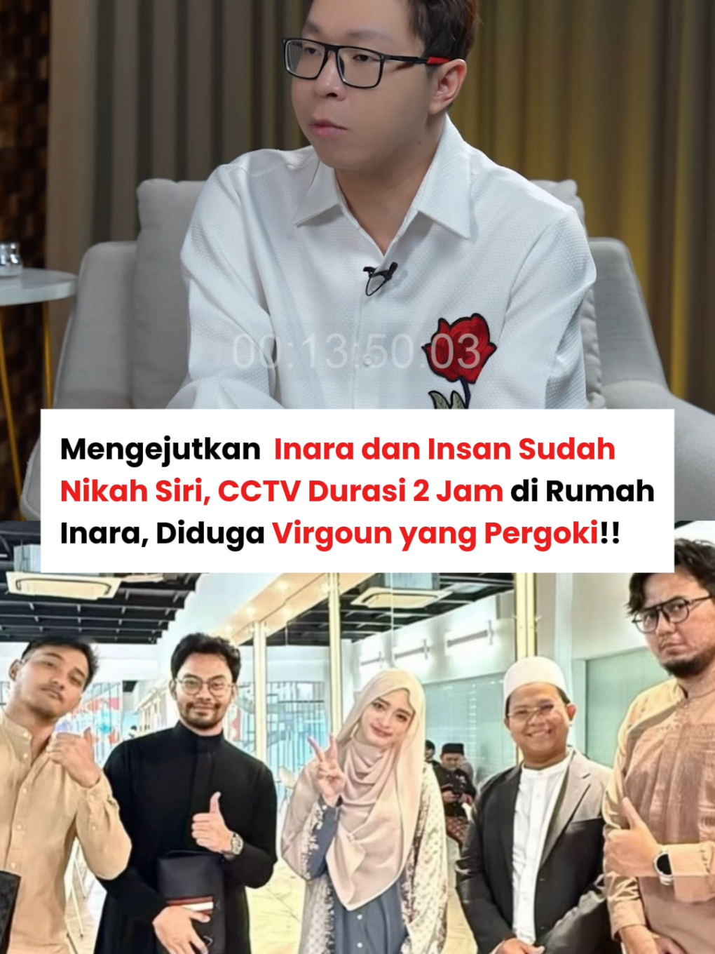 Hah jadi inara udah nikah siri sama insan?? dan virgoun lah diduga yang Pergoki CCTV 2 jam itu 😱🫣 #inararusli #insanfahmi #nikahsiri #virgoun #cctv 