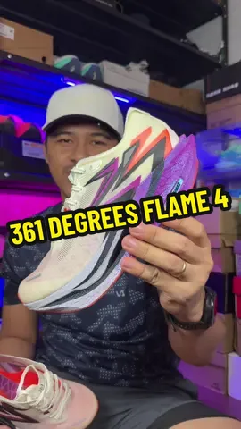 Patapos na ang taon mga lods. Now is your chance para macheckout to ng mura. #runningshoes #361degreesflame4 #marathonshoes #racedayshoes #carbonplatedshoes 