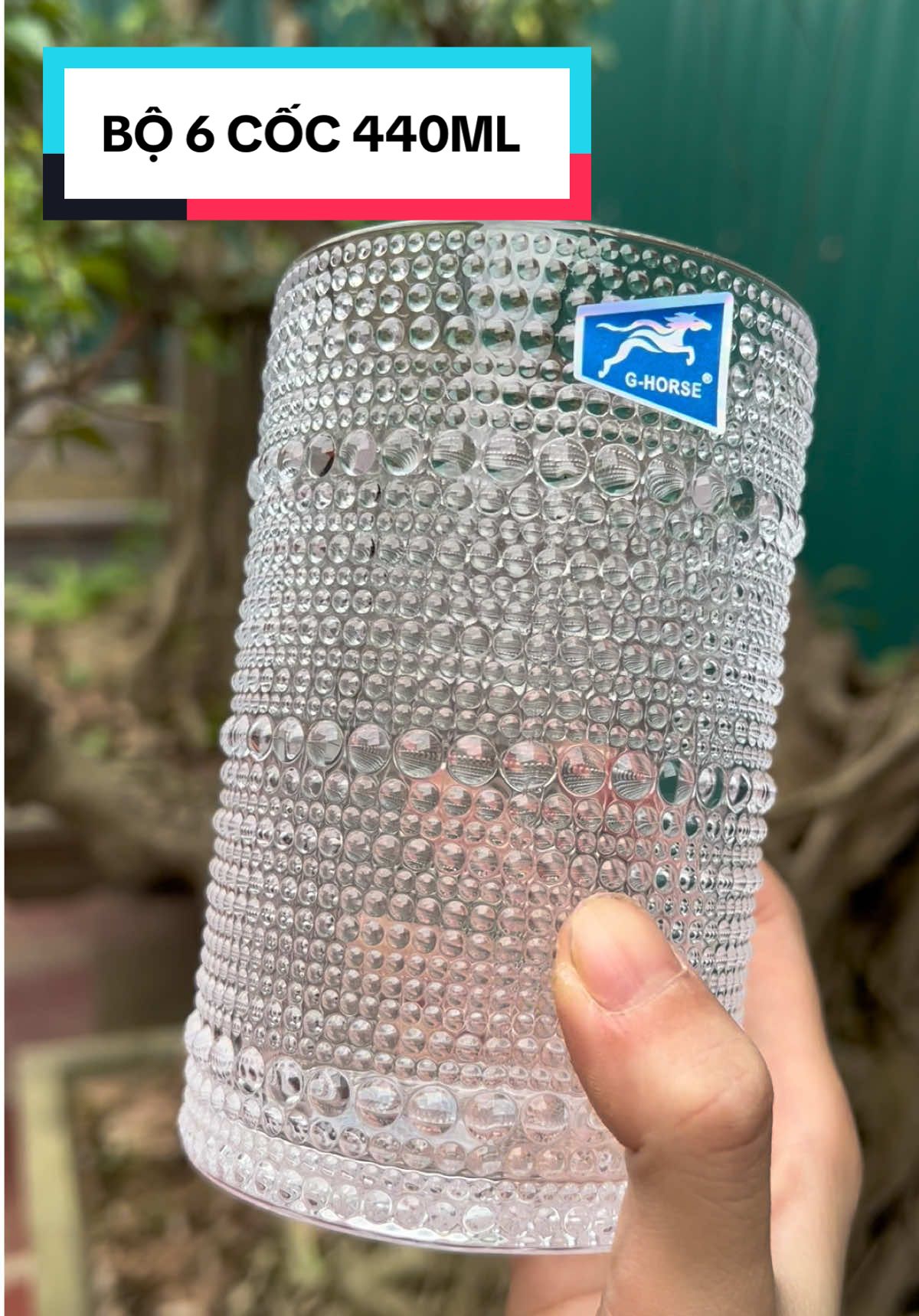 Set 6 ly thuỷ tinh chấm bi cao cấp 440ml #lythuytinh #cocthuytinh #lythuytinhdecor #cocuongbia #xuhuongtiktok 