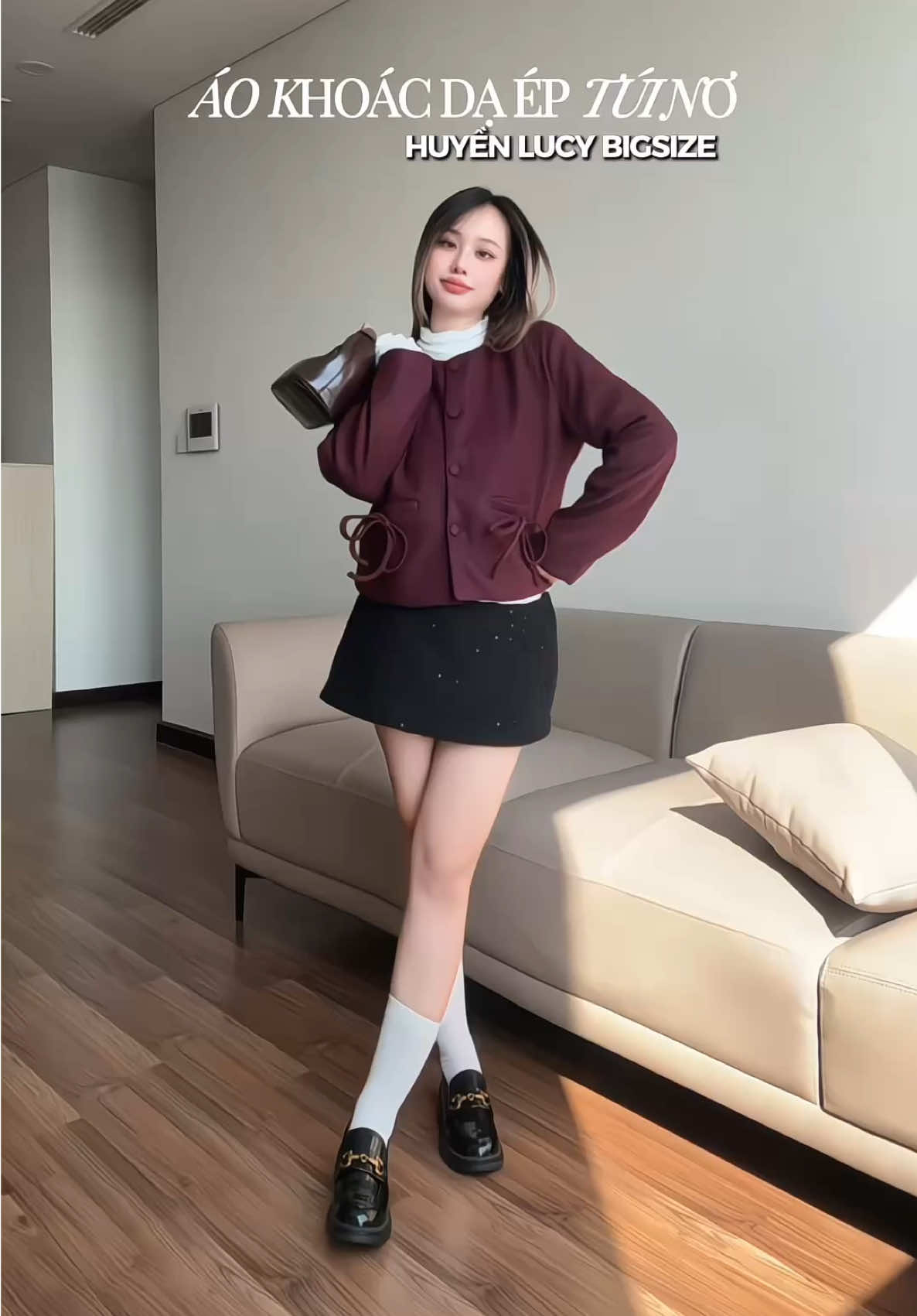 Trả lời @shizuke Lên luôn áo dạ ép cho các nàng đây ♥️🫶🏻 #aoda #aodaep #huyenlucybigsize #thoitrangnu #fyb 