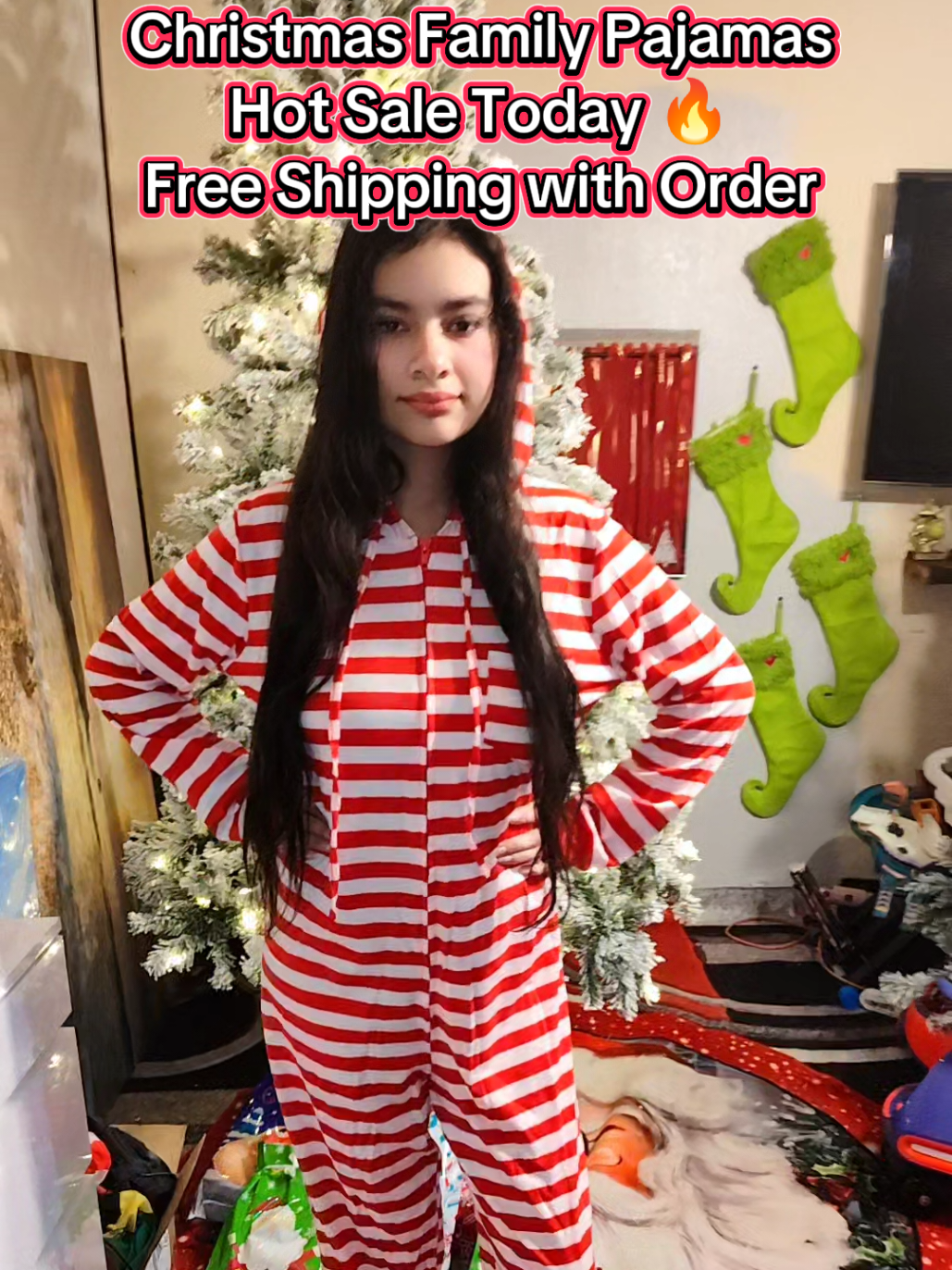 Check out the Christmas Fiesta Family Matching Pajama Set—adorable one-piece hooded onesies for men and women from XS to 3XL, perfect for holiday photos and cozy Christmas mornings.  Want to twin in the cutest holiday PJs ever? These matching Christmas onesies are a total vibe for you and your family!  Don't wait—grab yours now while they're on an amazing sale with free shipping included. Hit the link and get festive in style!  #TikTokShopBlackFriday #TikTokShopCyberMonday #BFCM #tiktokshopcreatorpicks @Parlsdy  #newfunpicks 