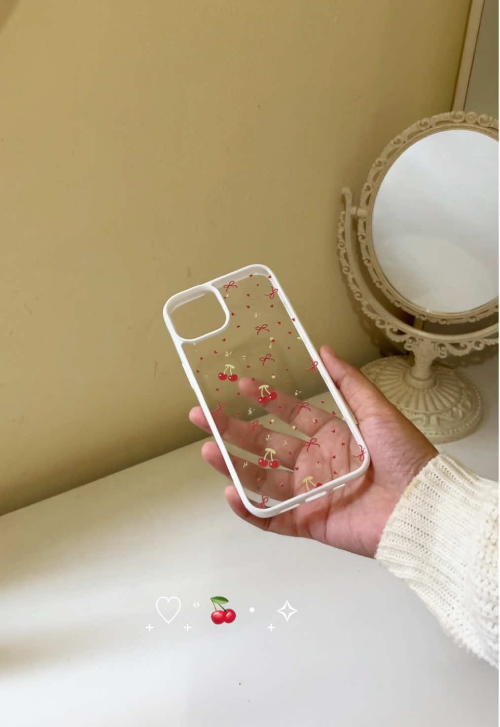 ₊♡₊˚ 🍒・₊✧ #cherrycase #clearcase #foryoupage #phonecase #fyppppppppppppppppppppppp 