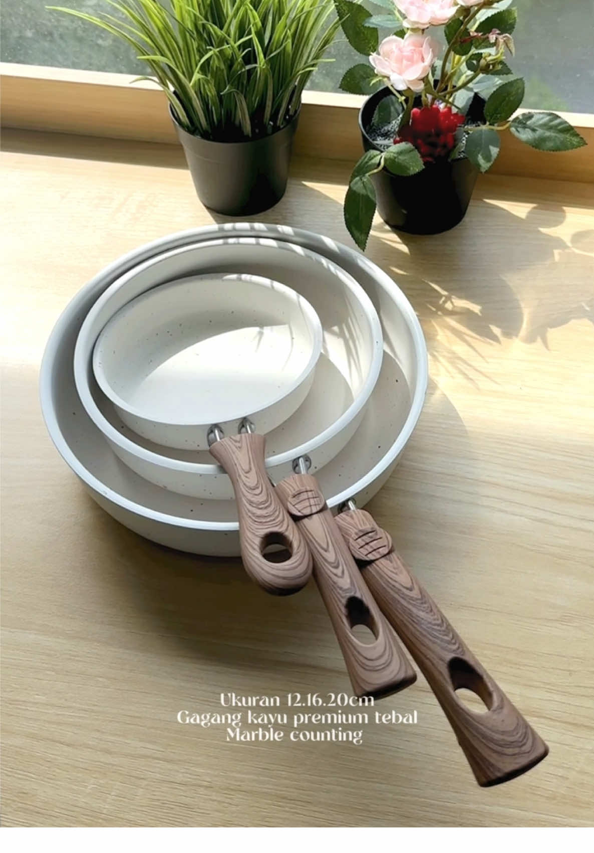 Sauce pan white 3 ukuran #fyppp 