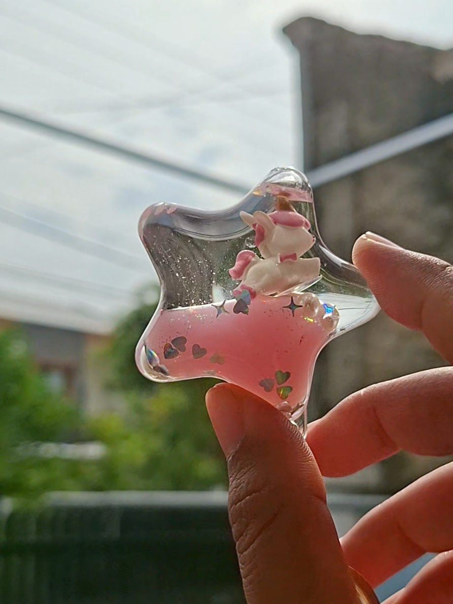 Gantungan Kunci Star Unicorn #gantungankunci #star #unicorn #keychain #gantungantas 