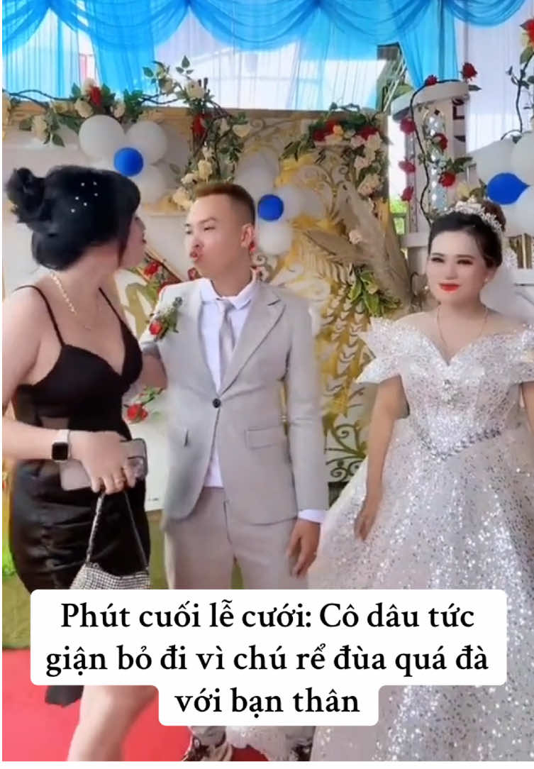 Phút cuối lễ cưới: Cô dâu tức giận bỏ đi vì chú rể đùa quá đà với bạn thân #damcuoi #wedding #côdâuchúrể #phóngsựcưới #viral 