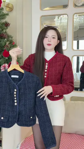 Áo khoác dạ tweed xinh iu #champhanreview #aodatweed 