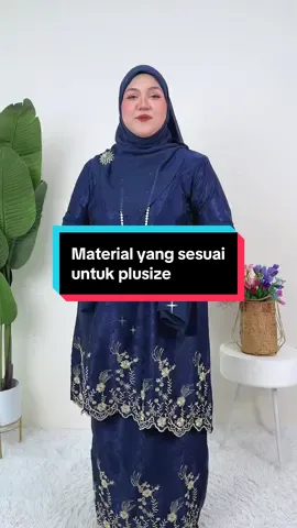 Cantiknya warna Dark Blue Kurung Dnurlela😍 untuk plusize sesuai sangat, boleh grab sekarang dalam beg kuning❤️ #TikTokShopFesyen #dmimifashion #bajukurung #raya2026 #plussizefashion 