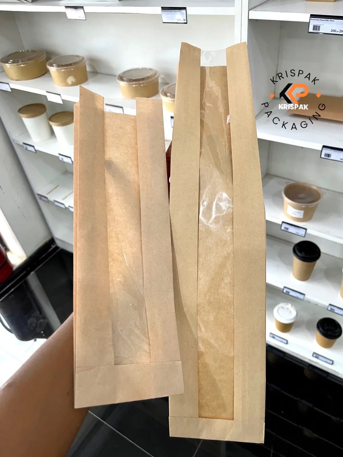 Serving fresh baguettes? We’ve got the bags to match! 🥖 K5 each | MOQ 10 — In store or online at Krispak.co/  . . #BaguettePackaging #Bakerylusaka  #FoodPackaging #zambiantiktok🇿🇲 #breadpackaging     