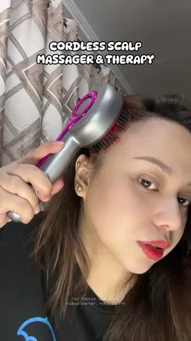 Therapy comb, kakarelax, oil applicator massager na din, might can help for hair loss! electric, cordless scalp massager from @hodekt-global.ph #scalpmassager #scalpcare #scalptreatment #massager #massagetherapy 