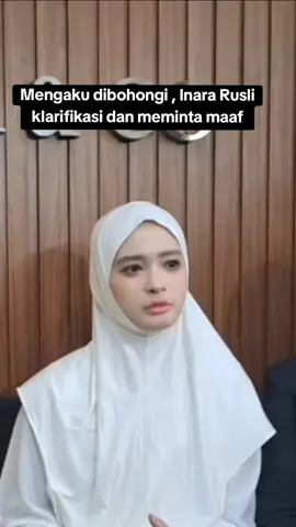 Minta maap katanya 🤔 #inararusli #perselingkuhan #klarifikasi #videoviral #fypage 
