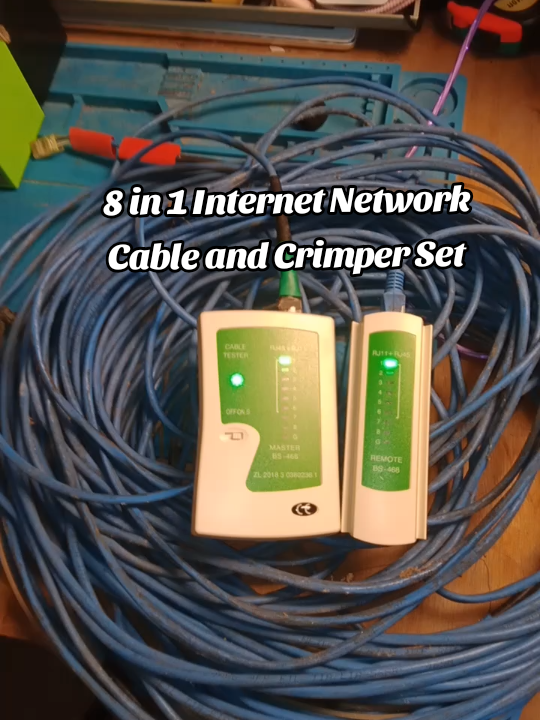 Kulto Gamit sa pag test ng mga Internet Network Cable 8 in 1 tools set na sya #networkcabletester #Crimpinglantools #toolsetkitcrimpingcabletester #wificabletester #Pisowifiproblem 