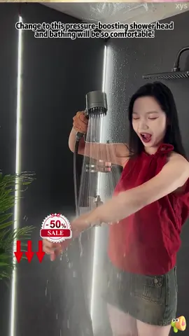 This pressurized showerhead delivers a powerful water flow! Upgrade your shower experience now!