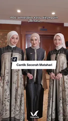 Langsung berasa matahari ada 17 karena secerah itu 🌞  Ladies yuk hangout bareng 😍 In Frame : Latisha Family Avocado Gamis dan Oneset #inspiredyourdailyoutfit #rekomendasisarimbit #sarimbit2026 #raya2026 