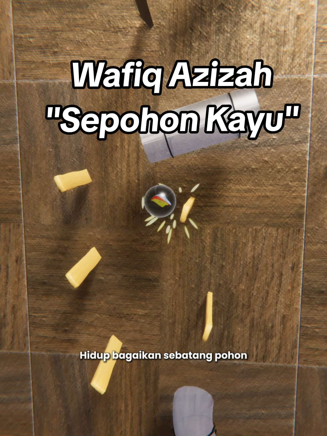 Wafiq Azizah - Sepohon Kayu #marbledribble #music #musicball #satisfying #fyp