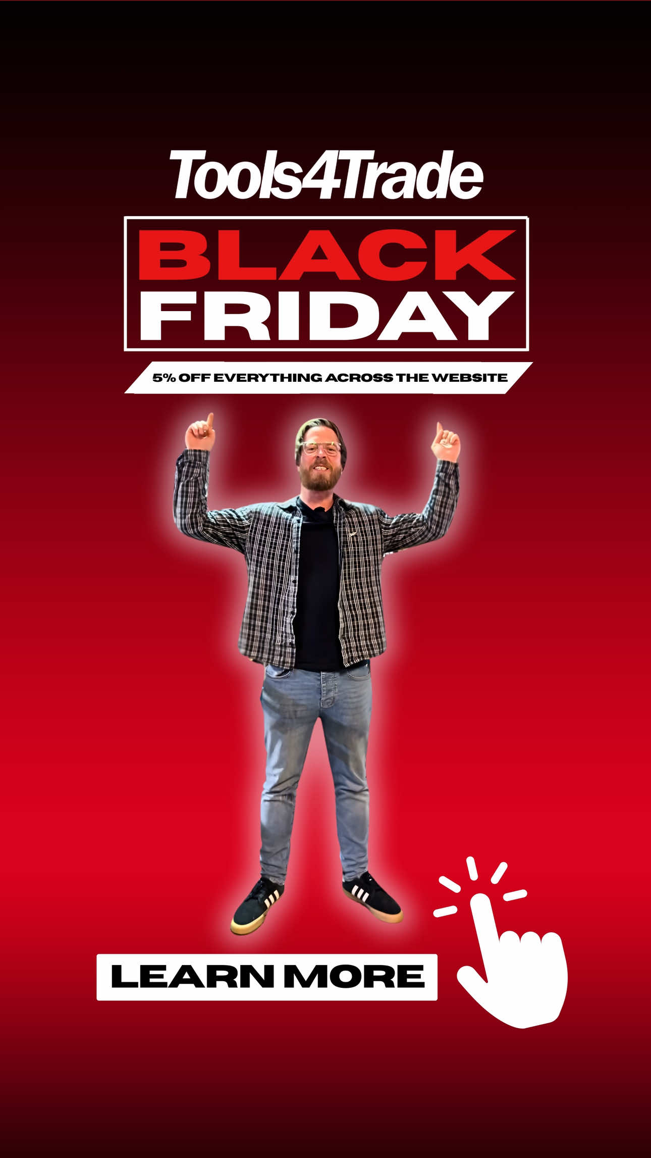 🚨 Black Friday – 5% OFF Everything! Today is the day — Black Friday is here! 5% OFF the entire website across power tools, hand tools, accessories, storage and all top brands. 🛻 Next day delivery on weekday orders before 3pm (Mon–Fri) 📰 Subscribe to our newsletter ⭐ Rated Excellent ★ 32.8K+ Trustpilot reviews 🛍️ Shop now at tools4trade.co.uk #tools4trade #blackfriday #powertools #uktrades #tooldeals