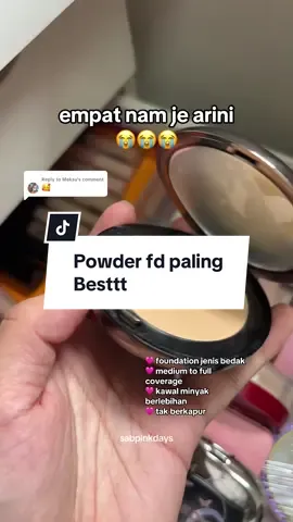 Replying to @Meksu #powderfoundation #bedak #twowaycake #timephoria #timephoriamy 