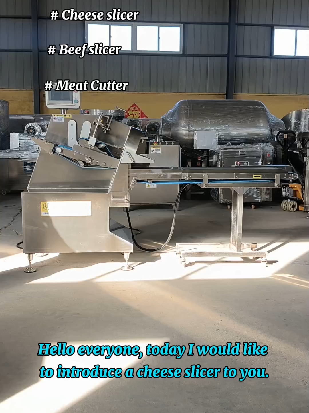 Cheese slicer, sausage slicer, fresh meat slicer. The slices are uniform in size and the thickness is precise. The operation is simple. #multifunctionallaserweltingmachine #Cheeseslicer #Sausageslicer #beefmeatslicer #meatslicer #Yido #YIDOfoodmachinery #Foodmachineryexport #YidoFoodmachinery #foodmachinery #Yidofoodmachinery