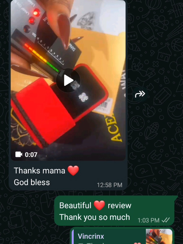 Amazing 😍 customers like this are the most beautiful 😍  Thanks @vincrinx for this sweet review  God bless you 🙏  Trust us to always deliver the very best  #customerexperience #customersreview #acexrisbyshay #review #blvgrowwithblossomnov28  @Amazingvendors 