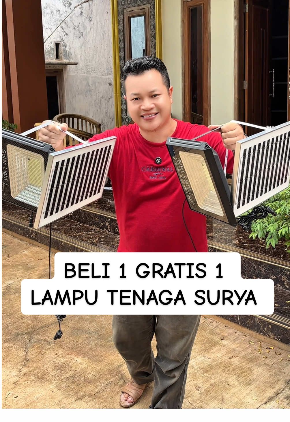 Solarbright lampu tenaga surya #lampu #lampusolarpanel #lamputenagasurya #led #rizqidirumah26 