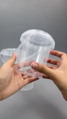 10pcs Mini Bucket Plastic Container with Seal and Handle Juice Milktea Plastic Container DIY Give away Container Pail Perfect nito pang giveaway , souvernir at para sa may mga food / juice business like dessert, milktea, slice fruits. #minibucket #plasticbucket #diysouvenir #FYP #plasticcontainer 