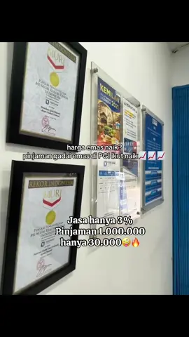 Dimana lagi selain di PGI, potongan jasa hanya 3% 🤪🔥 #pinjamantinggi #amandiasuransikan #gadaiemas #gadaihandphone #pusatgadaiindonesia 