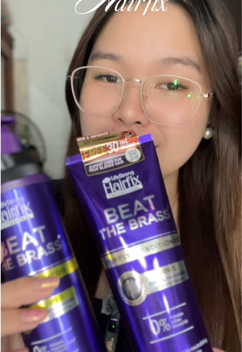 maintaining my bleach & colored hair with this routine from @Hairfix 💆🏼‍♀️ #hairfix #beatthebrass 