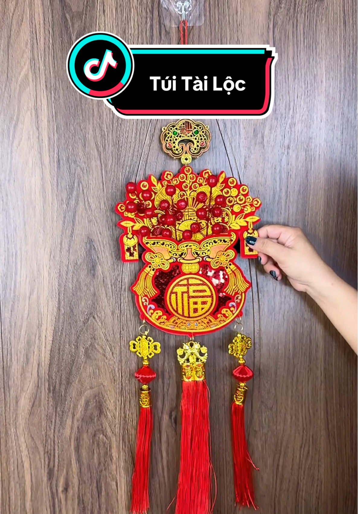 Túi tài lộc trang trí tết năm nay may mắn sang trọng đẹp mắt lắm luôn #vochongnhathuong #rivew #tuitailoc #trangtritet 