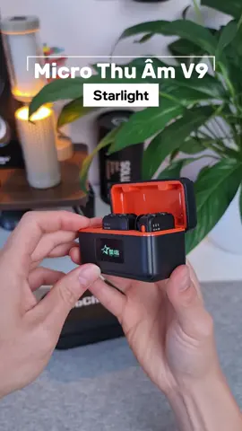 Micro không dây thu âm lọc ồn tốt V9 Starlight #microthuam #microthuamkhongday #starlight 