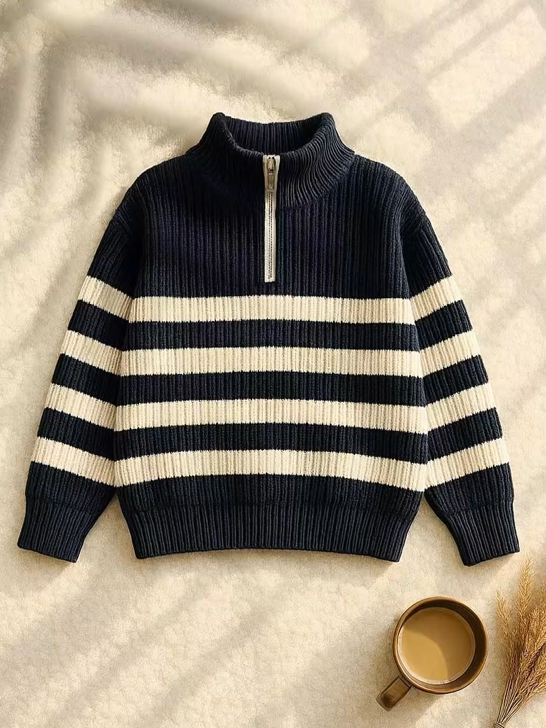 Áo len nữ cổ zip cao cấp #outfit #aolen #aokhoac #aolennu #xh