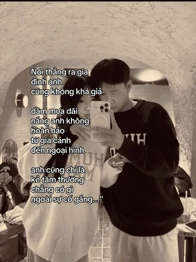 Anh chỉ biết cố gắng thôi....